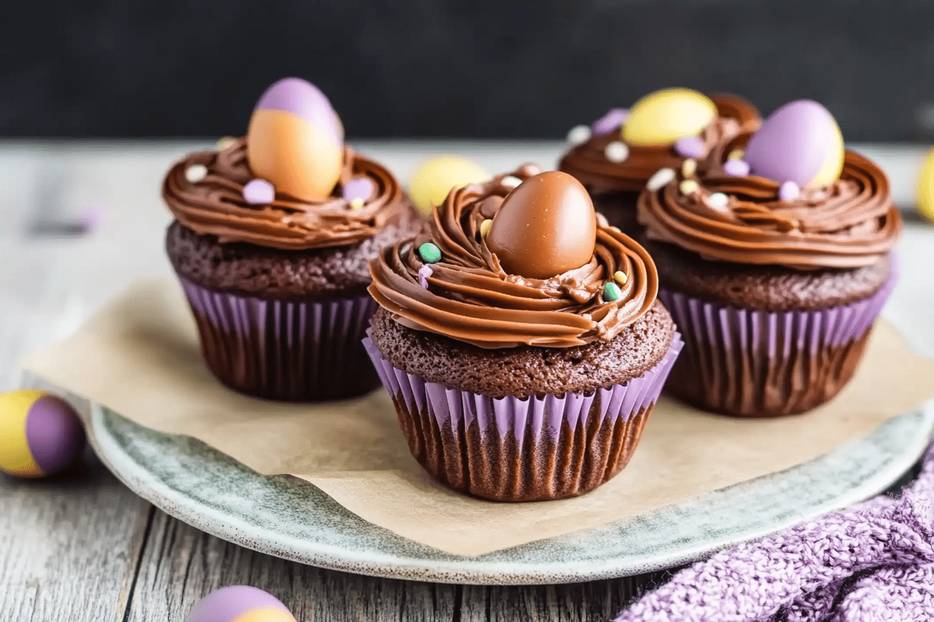 Cadbury Egg Cupcakes