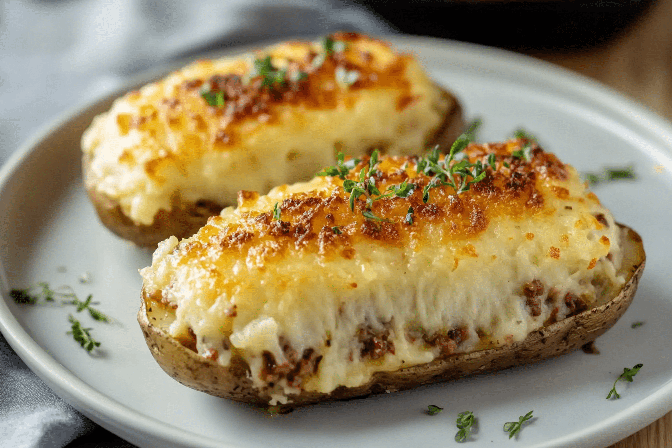 Twice-Baked Shepherd’s Pie Potatoes