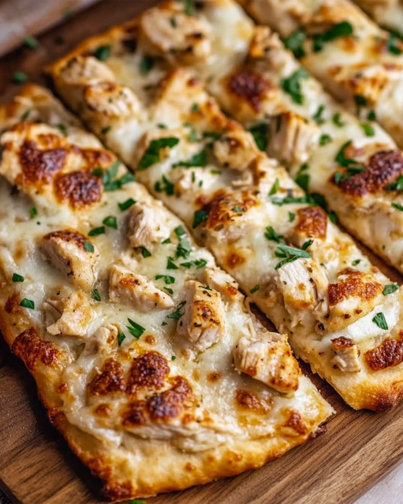 Chicken Alfredo Flatbread