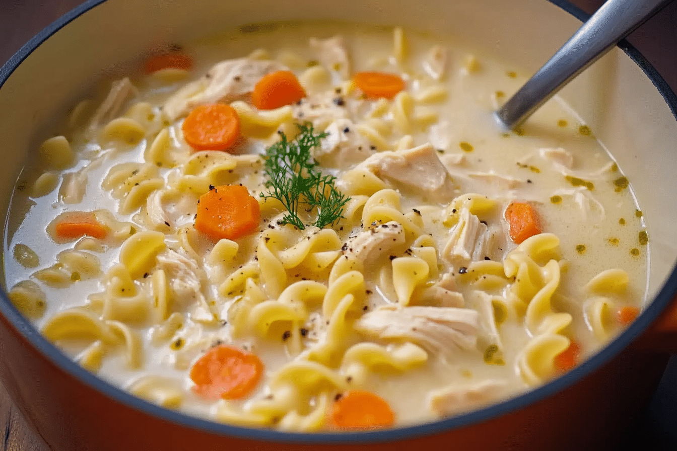 Creamy Chicken Noodle Soup
