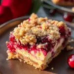 Cranberry Cheesecake Crumb Bars