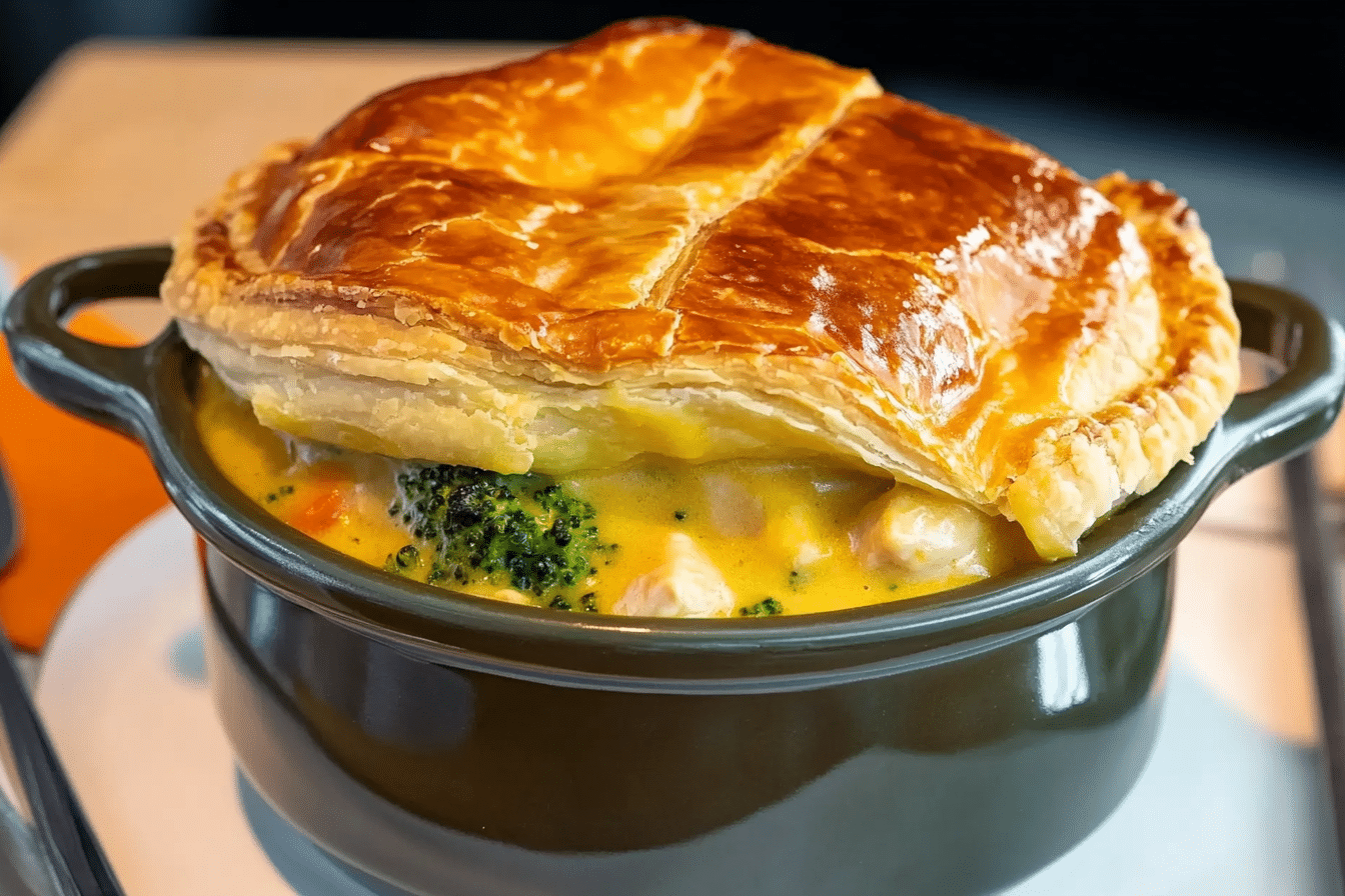 Cheesy Chicken and Broccoli Pot Pie