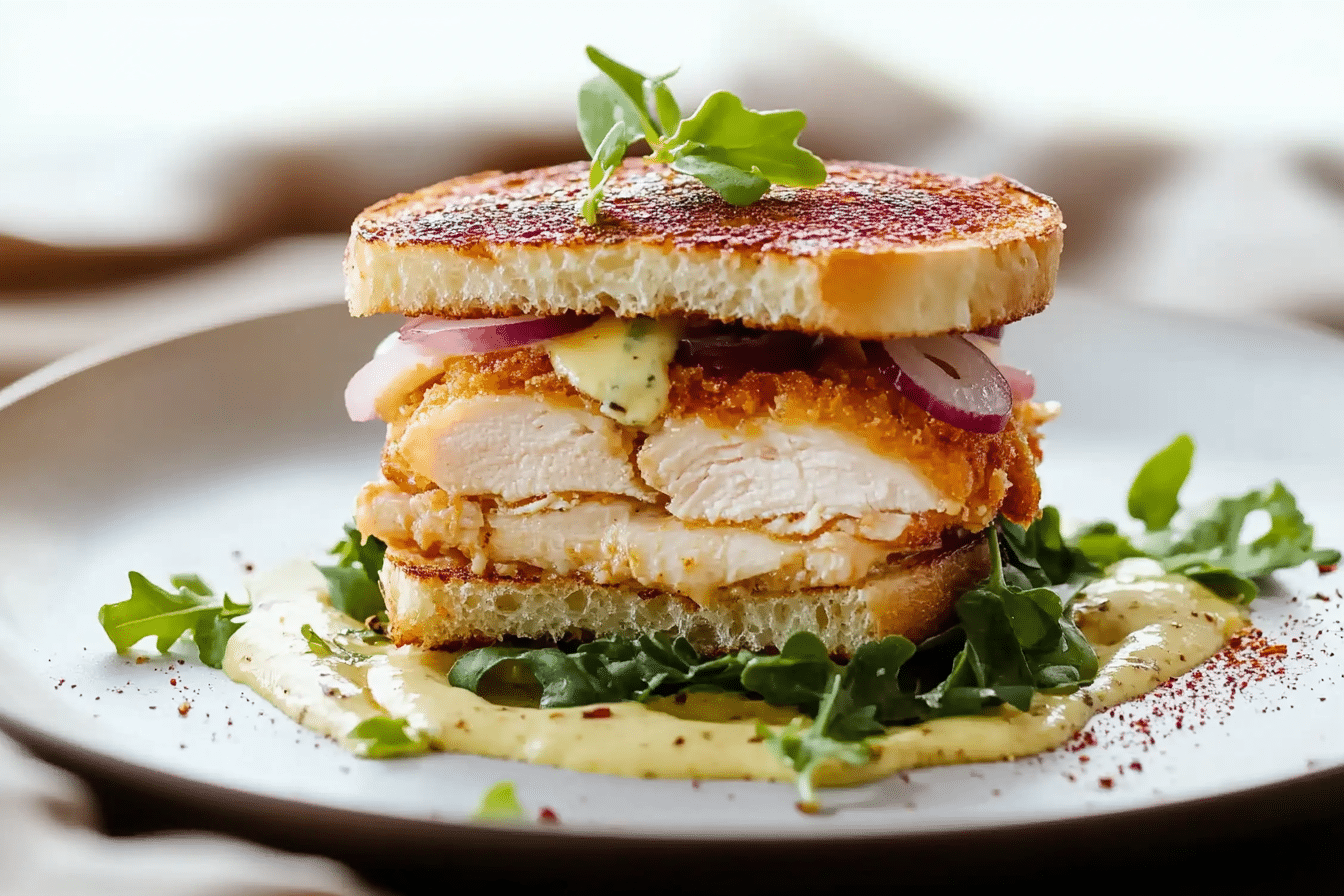 Chicken Cordon Bleu Sandwich