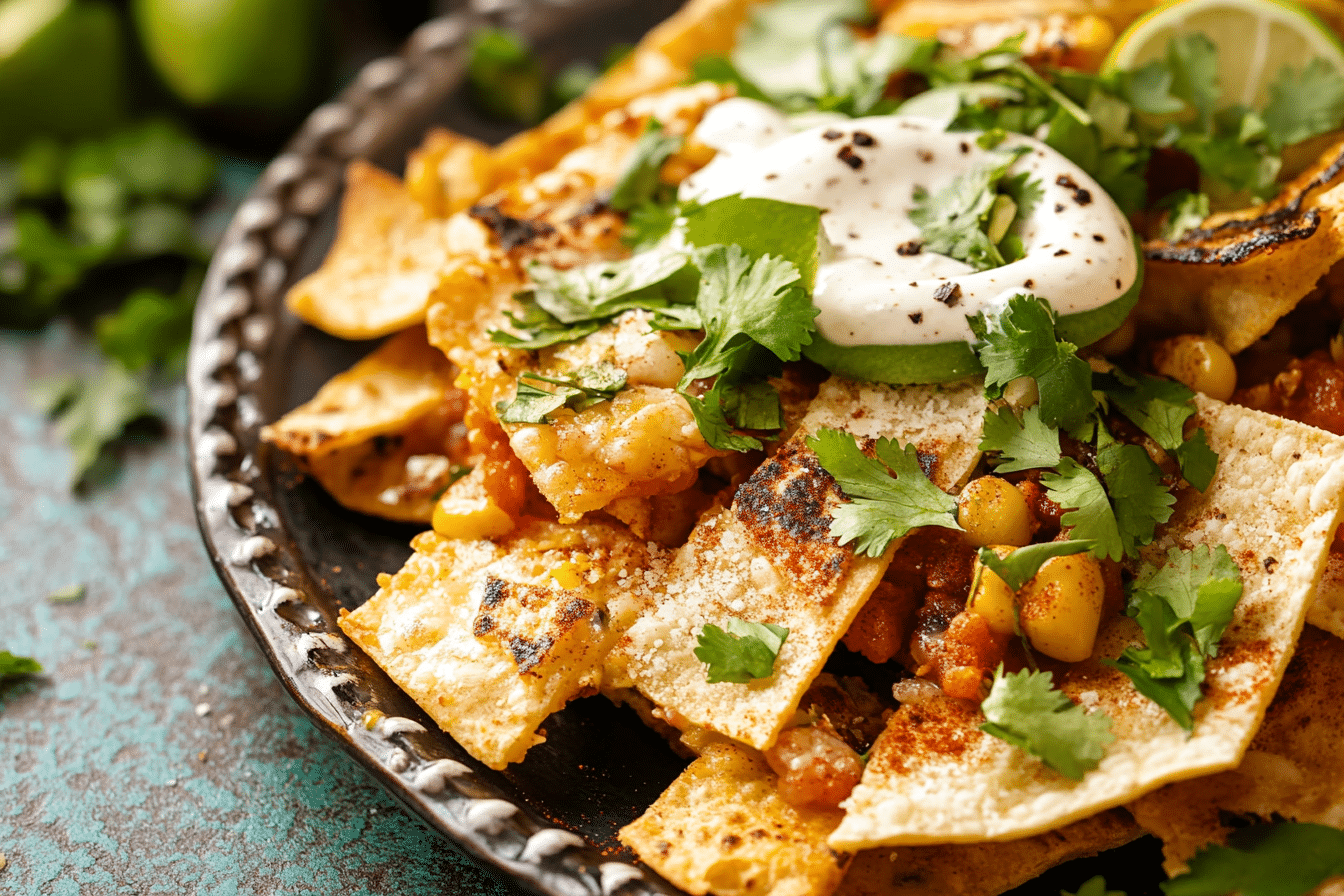 Air Fryer Nachos with Tajín