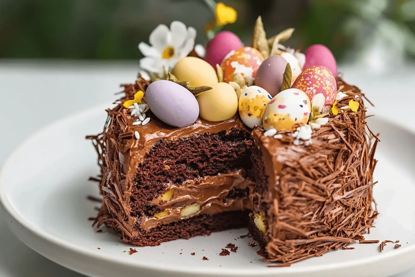 Chocolate Easter Nest Cake Recipe
