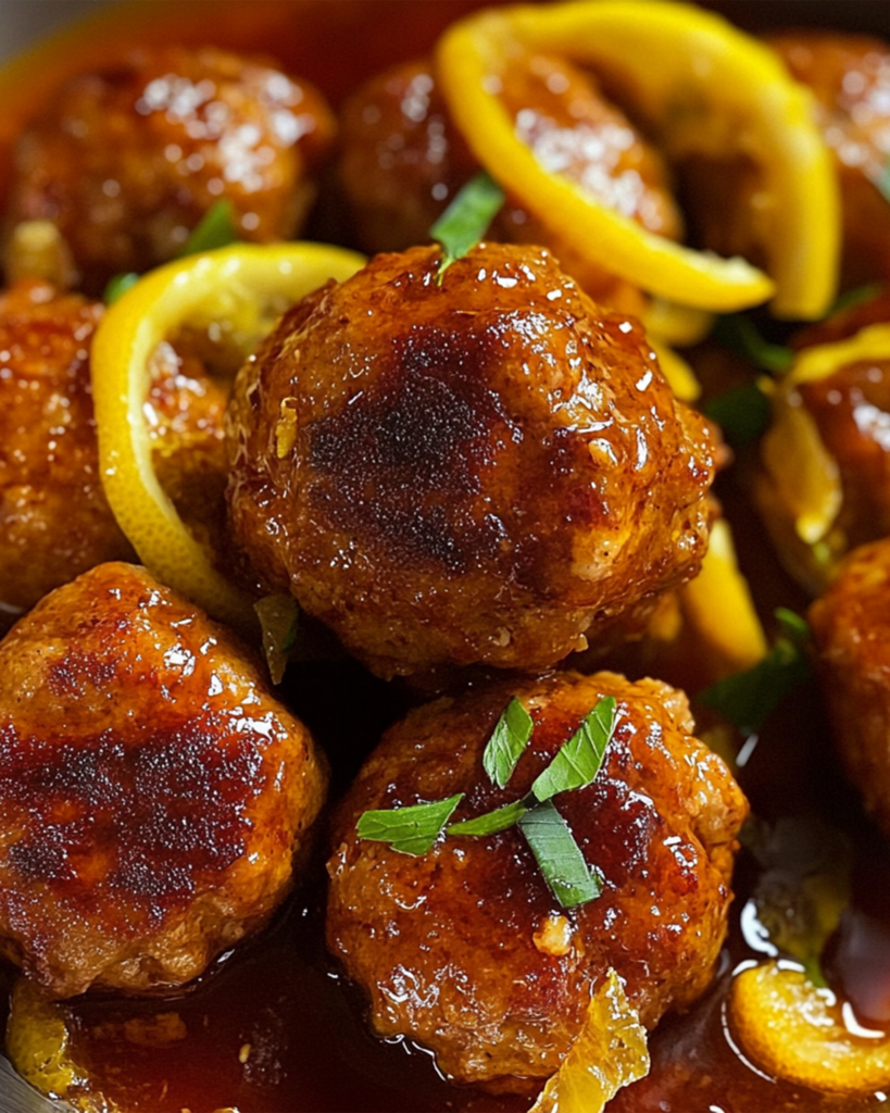 Honey Lemon Meatballs