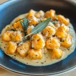 Pumpkin Gnocchi in a Creamy Sage Sauce