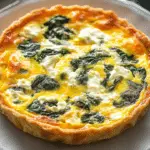 Cottage Cheese and Spinach Crustless Quiche