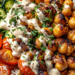 Roasted Chickpea and Veggie Bowl