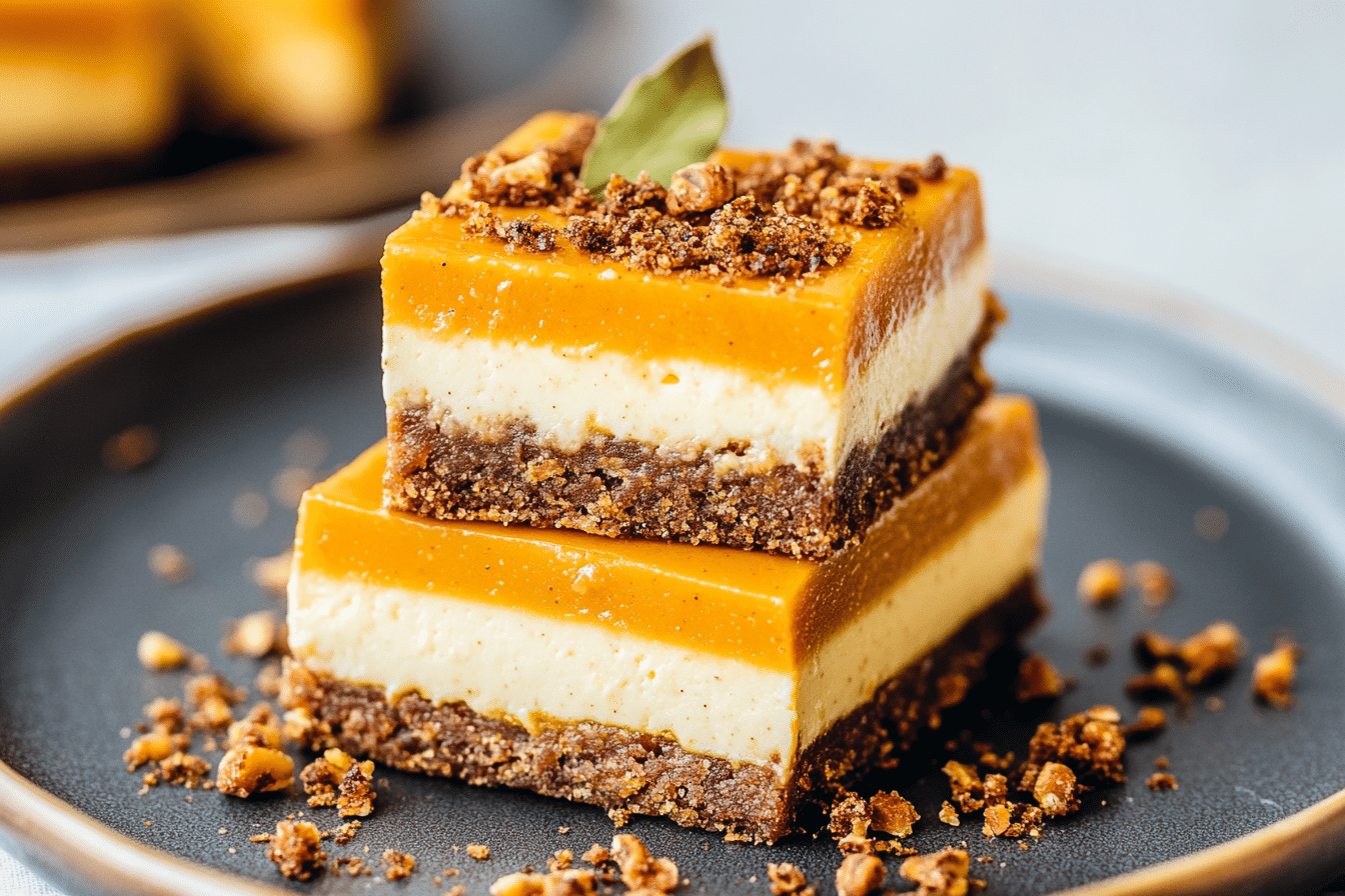 Pumpkin Cheesecake Bars