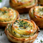Garlic Herb Muffin Pan Potato Galette