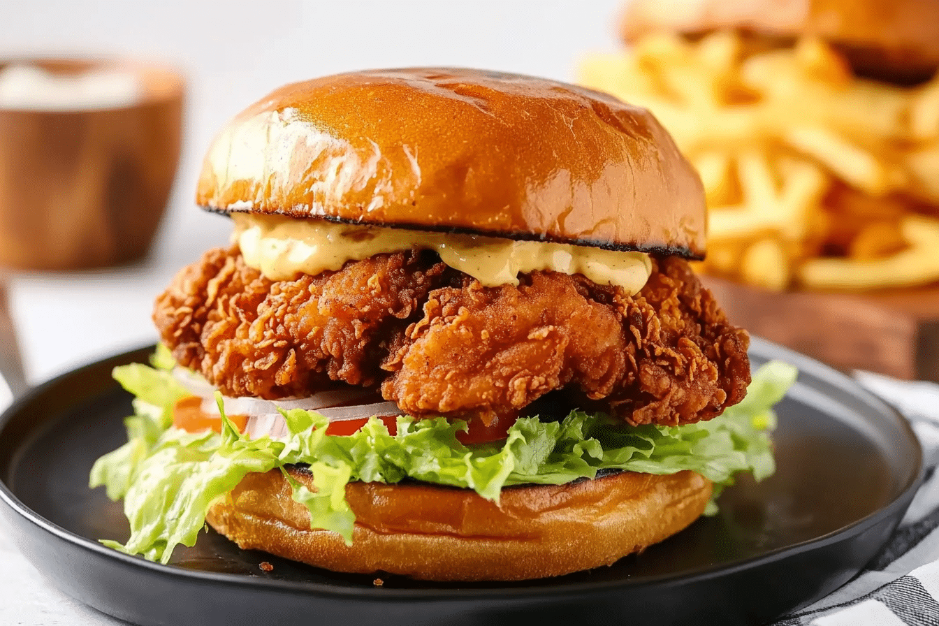Southern Crispy Fried Chicken Burgers