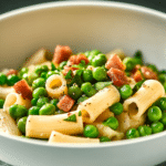 Pasta with Peas and Pancetta (Pasta e Piselli)