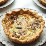 Leek and Mushroom Quiche (Gruyère Cheese)