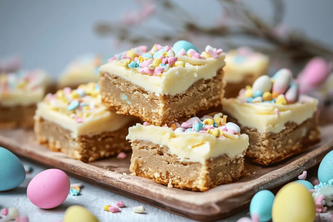 Frosted Easter Blondies