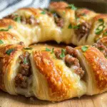 Sausage and Cheese Crescent Ring