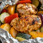 Foil Pack Cajun Chicken and Veggies