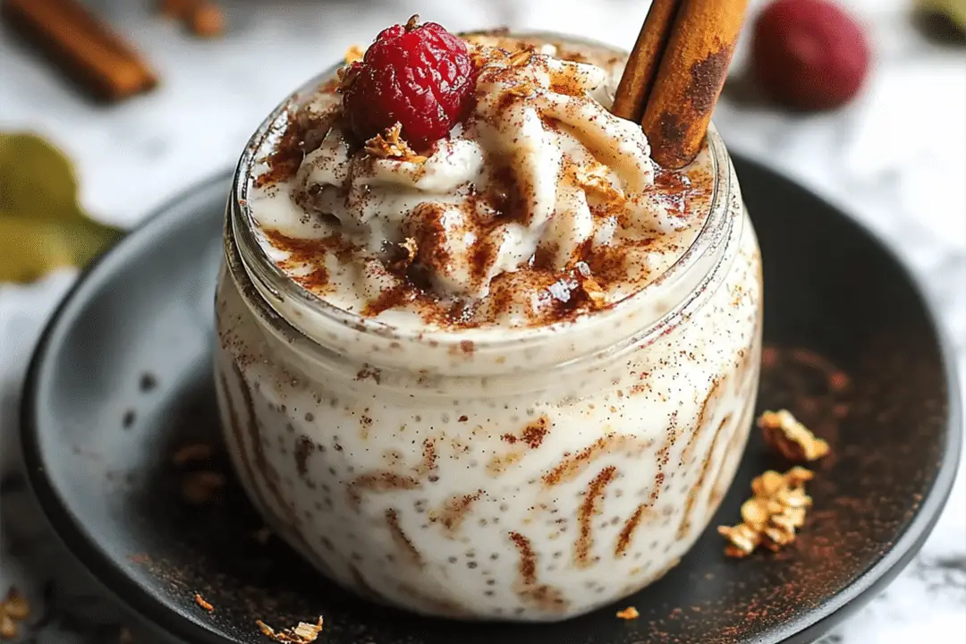 Cinnamon Roll Overnight Oats
