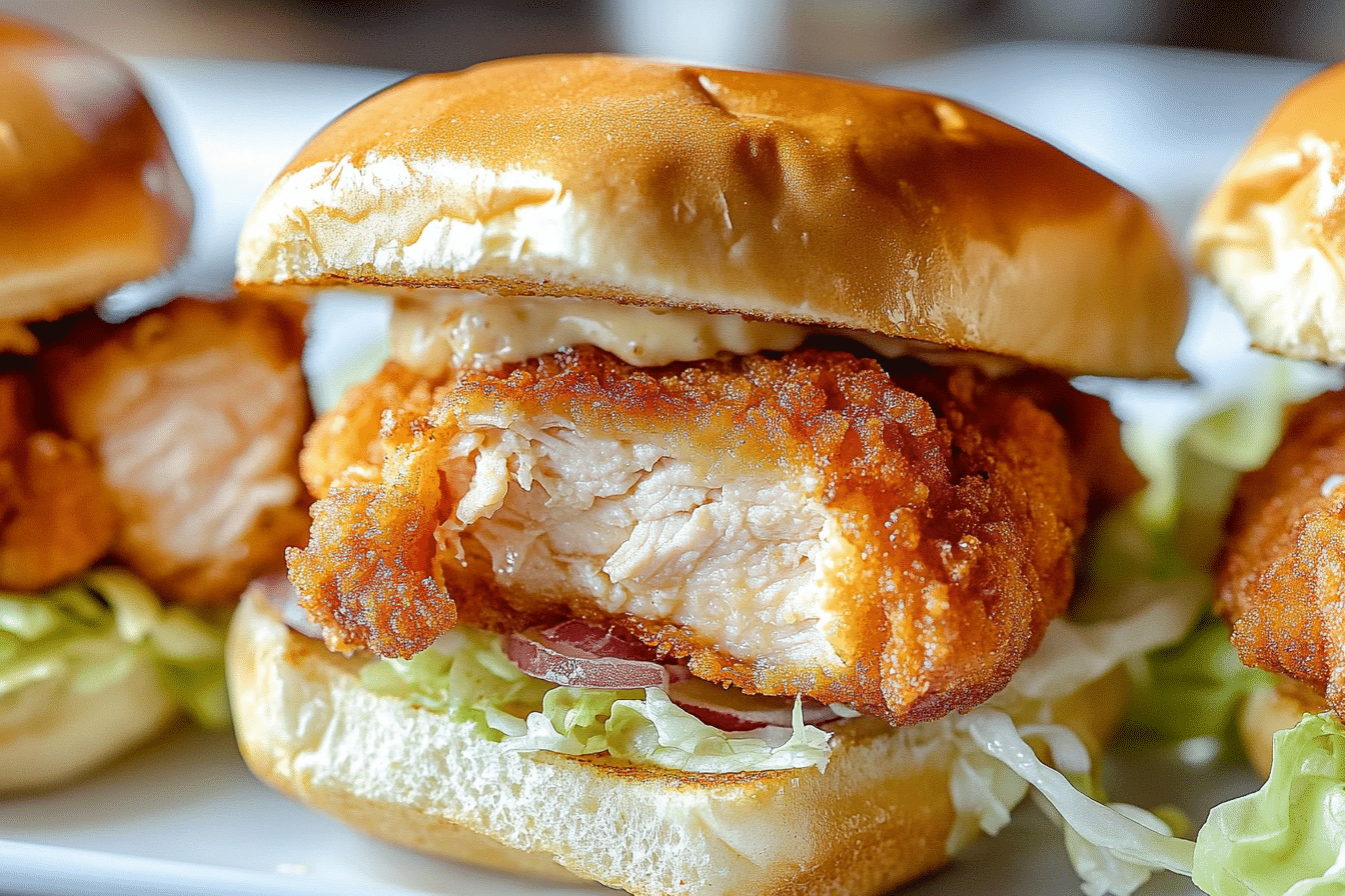 Chicken Katsu Sandwich Sliders
