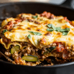 Keto Zucchini Lasagna Skillet