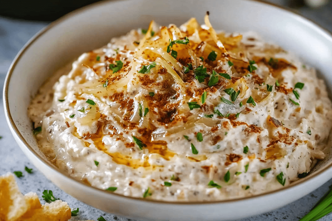 High Protein French Onion Dip