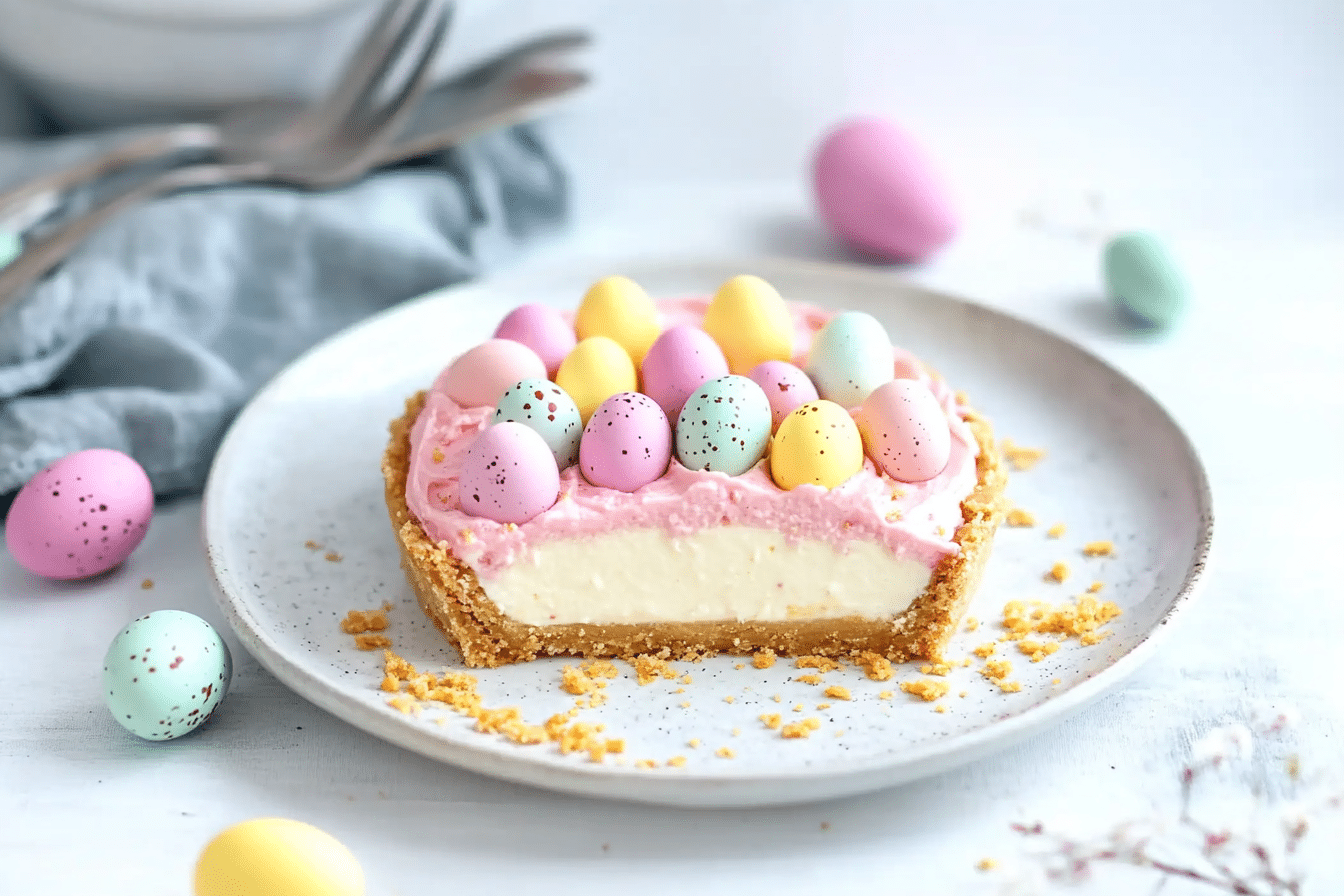 Baked Mini Egg Easter Cheesecake