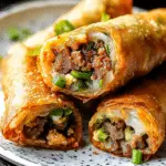 Philly Cheesesteak Egg Rolls