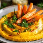 Paprika Roasted Carrot Hummus