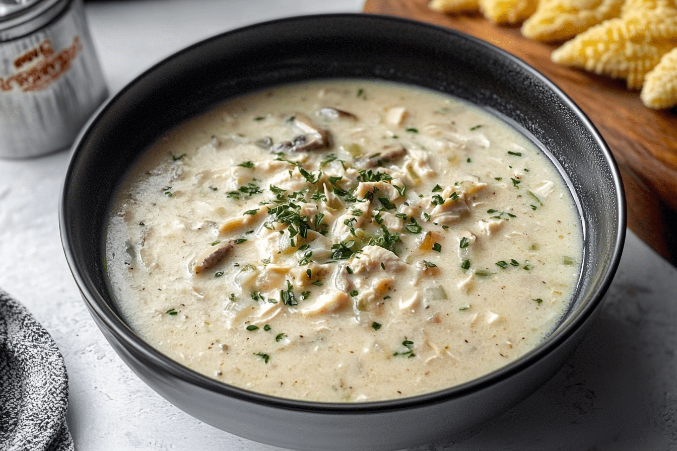 Cream of Mushroom Chicken Soup