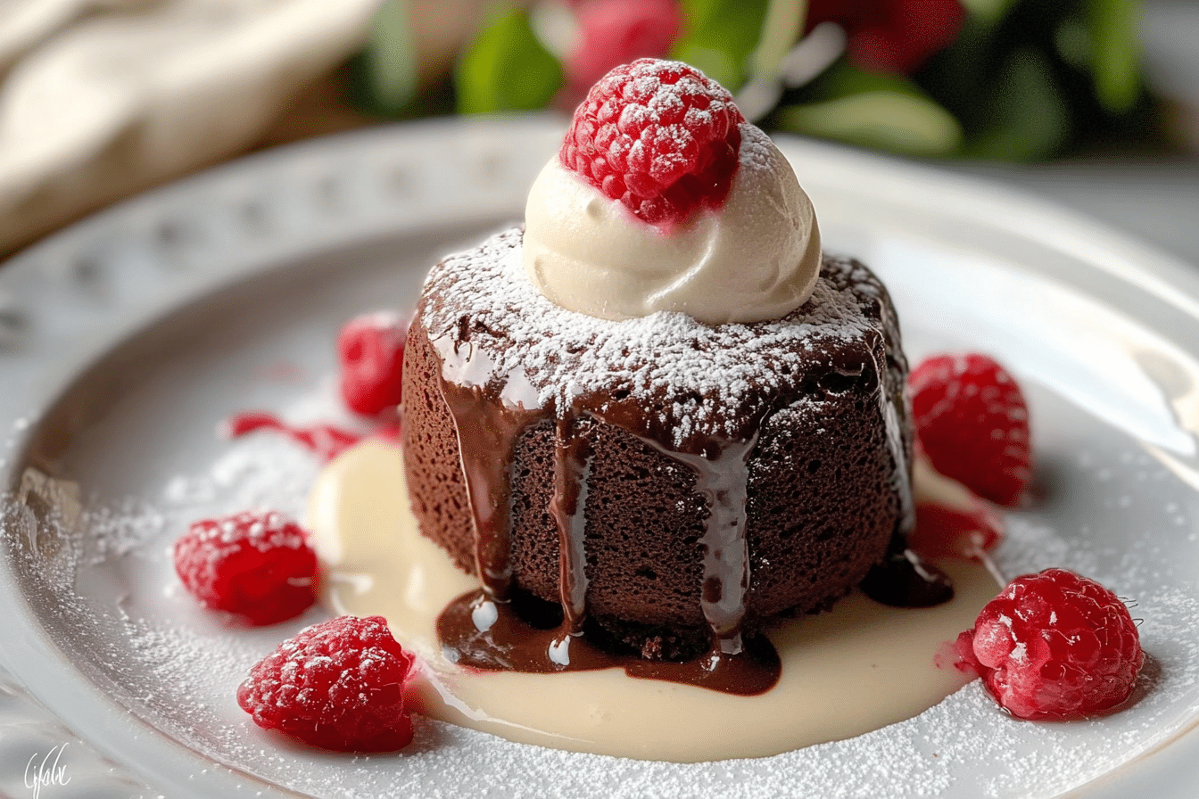 Chocolate Raspberry Lava Cake