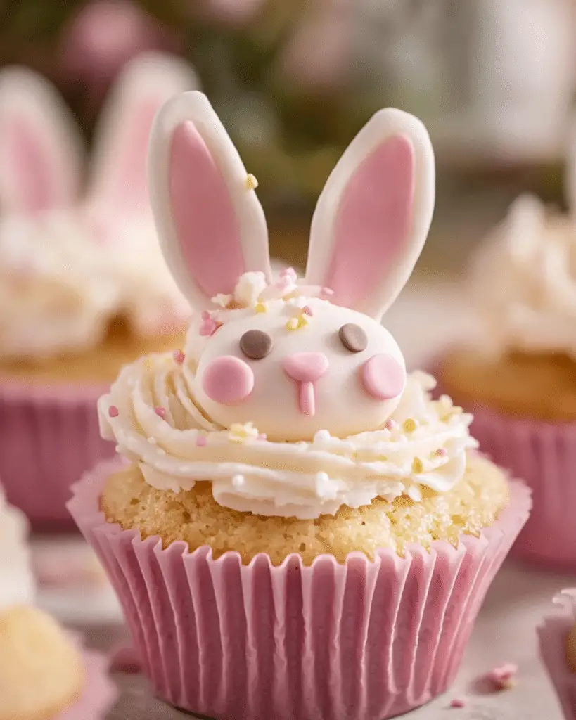 Adorable Easter Bunny Cupcakes