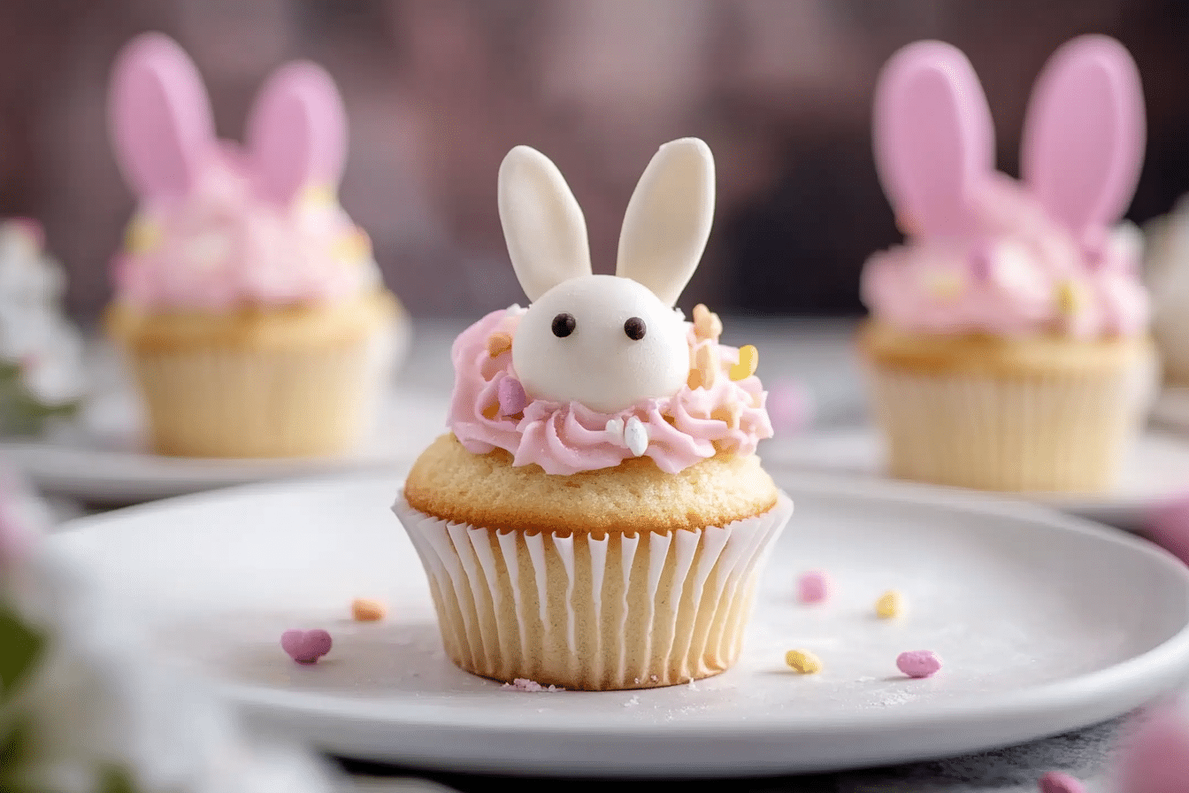 Adorable Easter Bunny Cupcakes