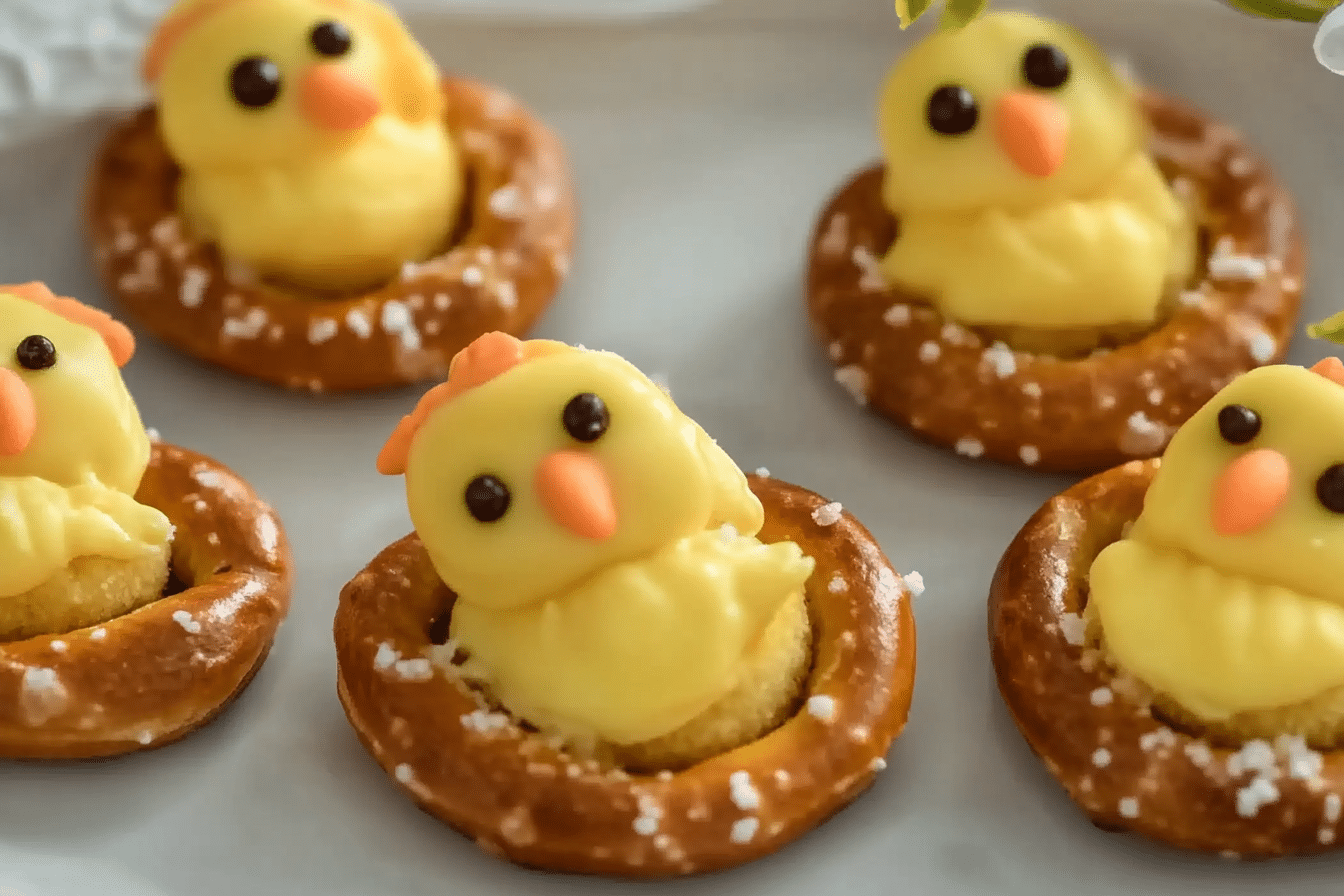 Easter Pretzel Chicks