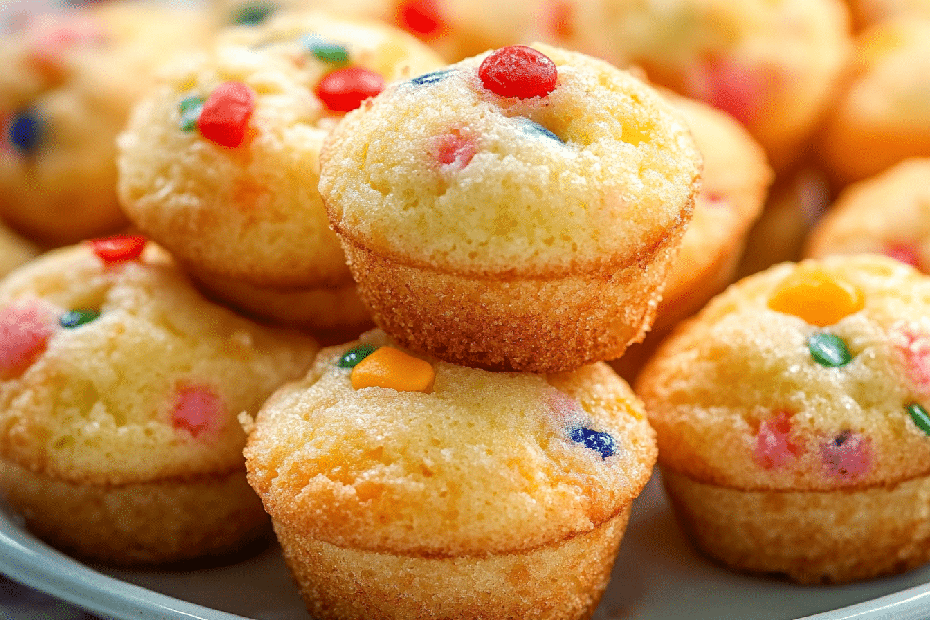 Easy Party Cake Mini Muffins