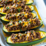 Beef Stuffed Zucchini Boats