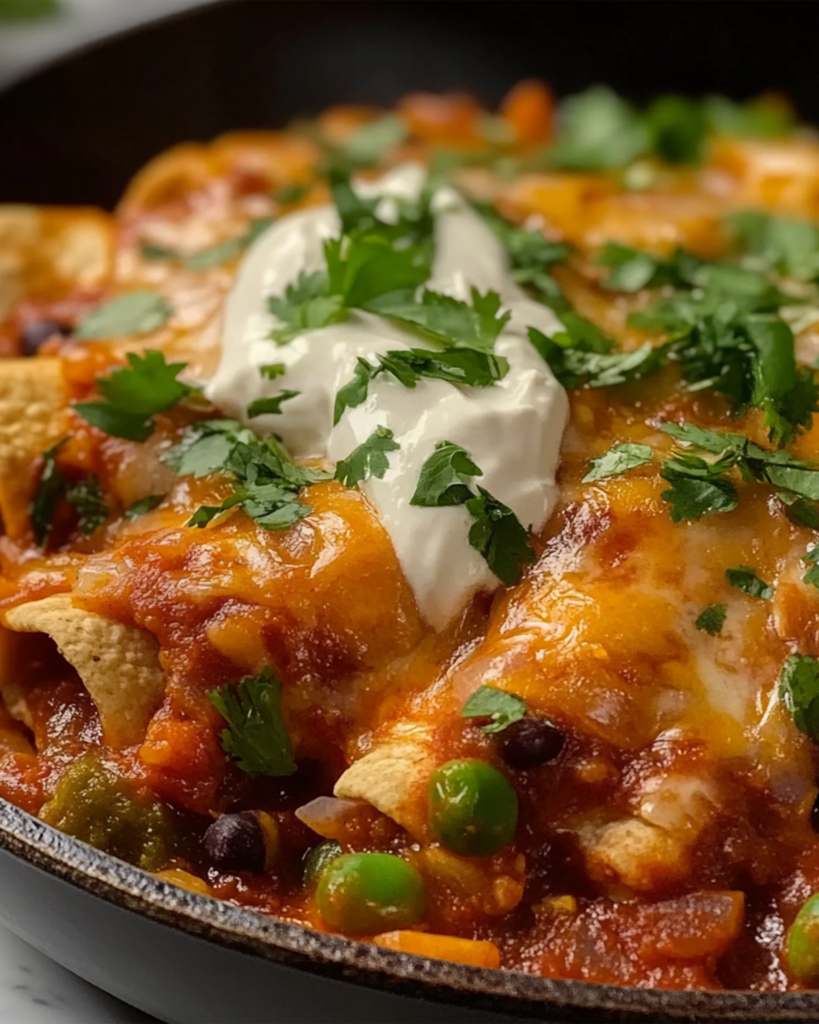 Hidden Veggie Enchilada Skillet