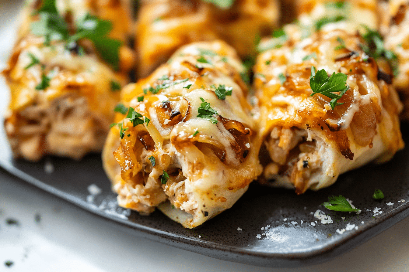 Cheesy Stuffed Chicken Rolls