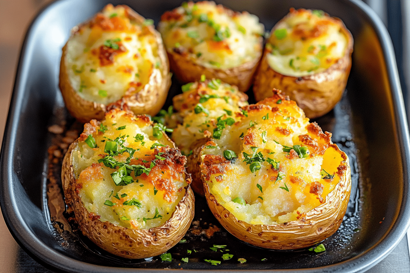 Vegan Double-Baked Potatoes