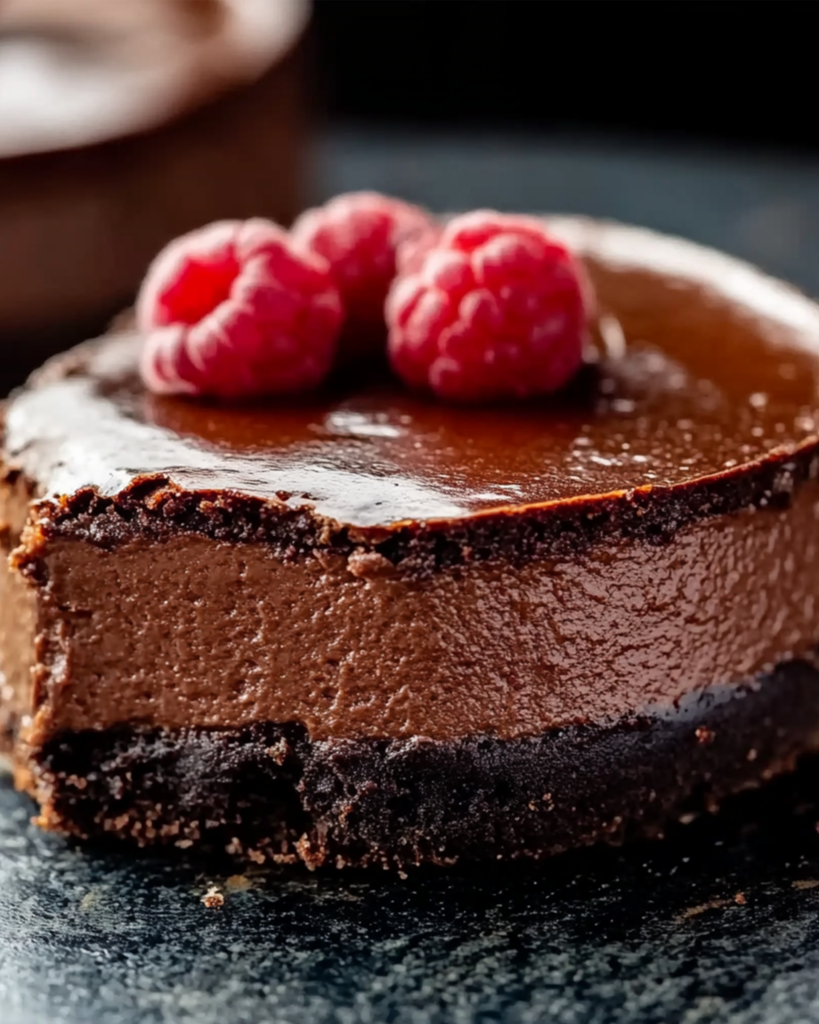 Mini Chocolate Cheesecake for Two