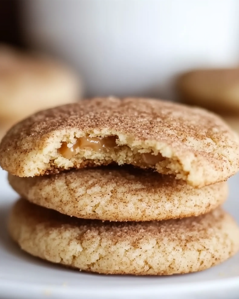 Caramel Snickerdoodle Cookies