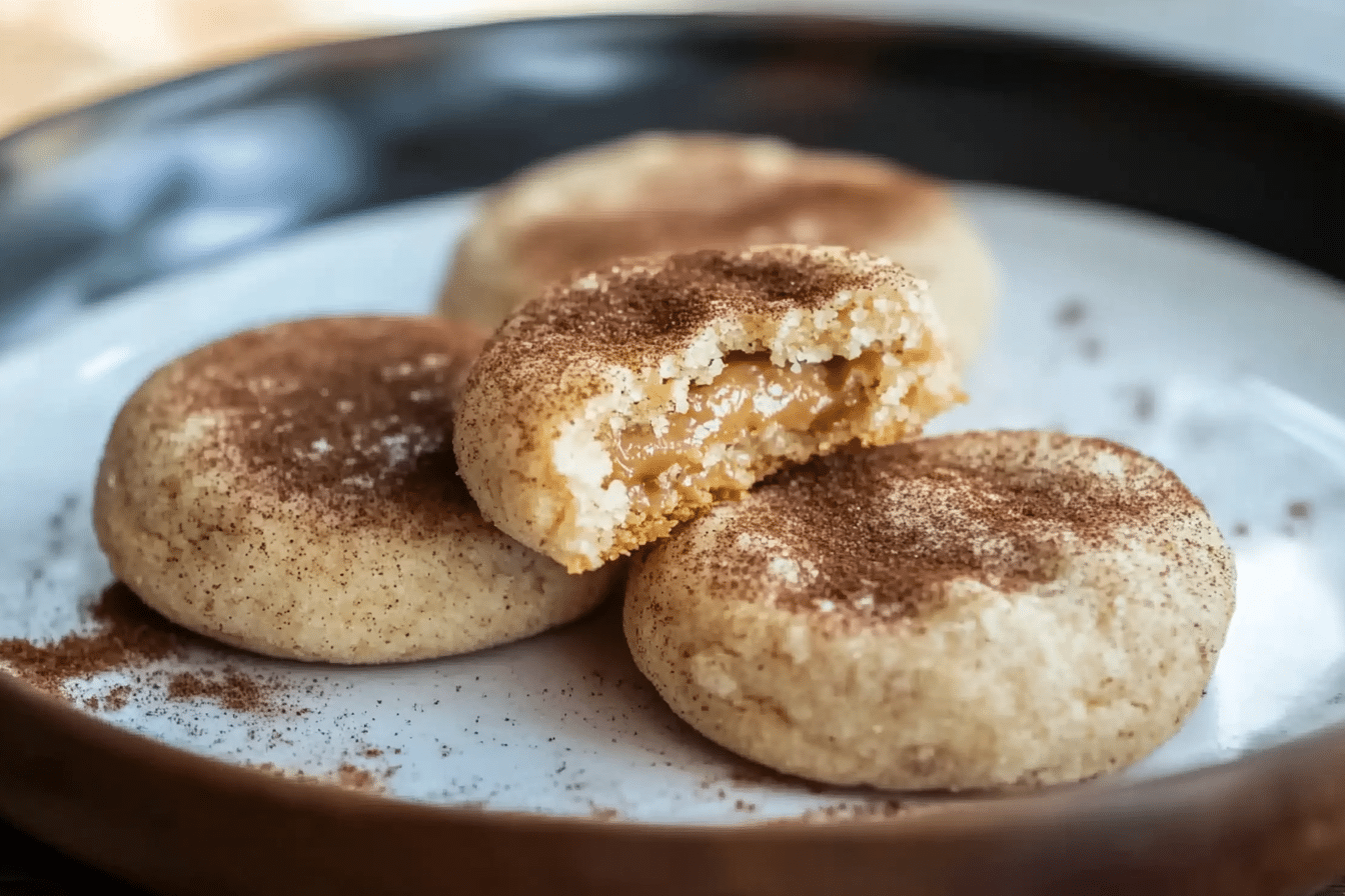 Caramel Snickerdoodle Cookies