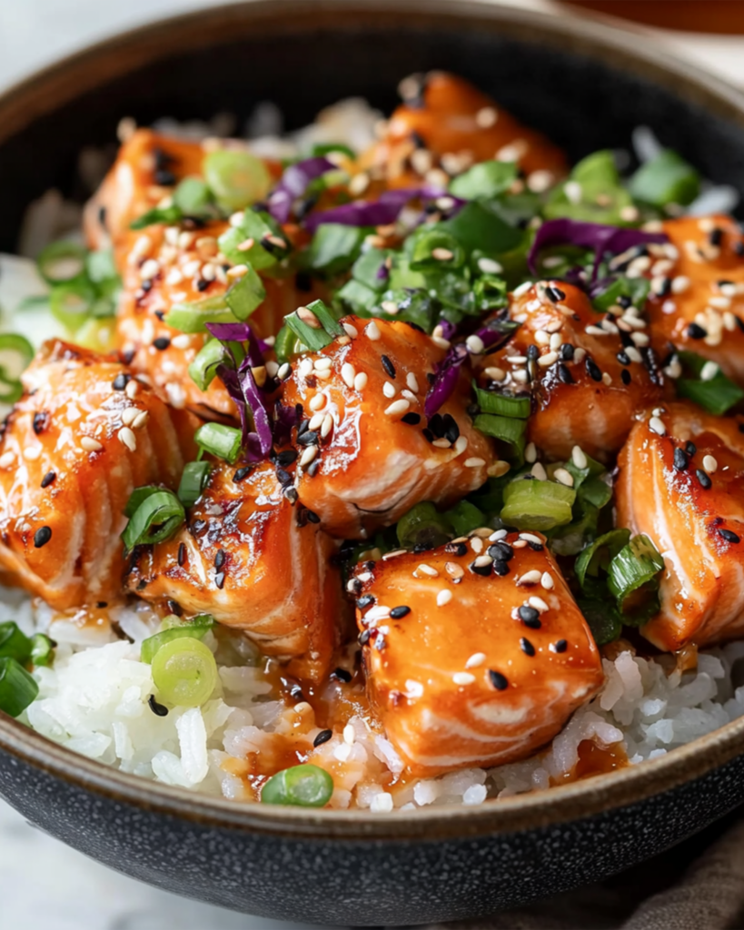 Crispy Salmon and Rice Bowl