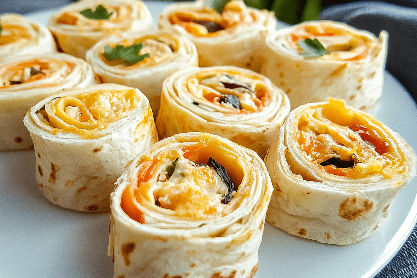 Cheesy Mexican Tortilla Pinwheel Appetizers