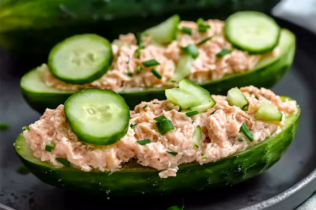 Tuna Cucumber Boats