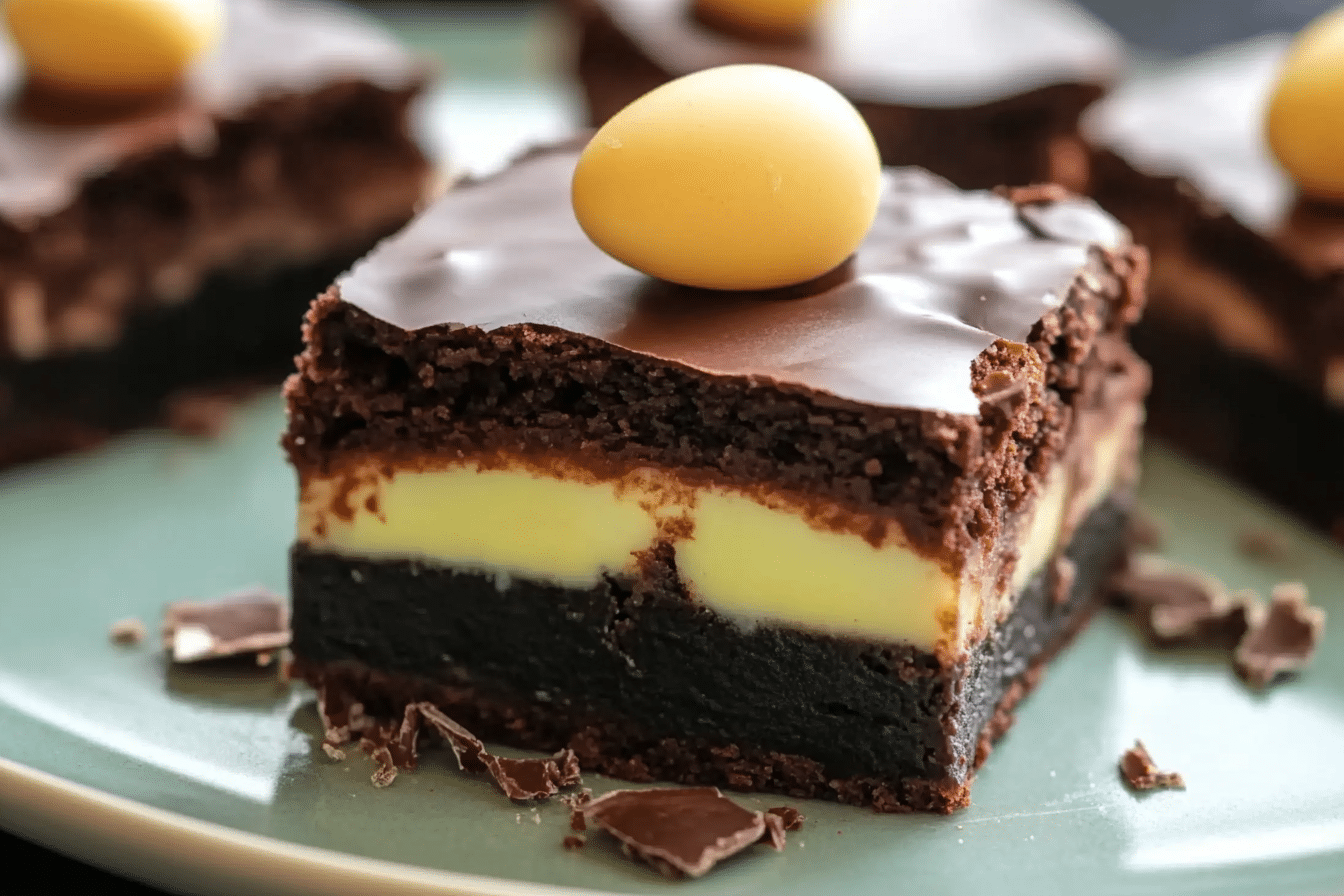 Cadbury Egg Brownies