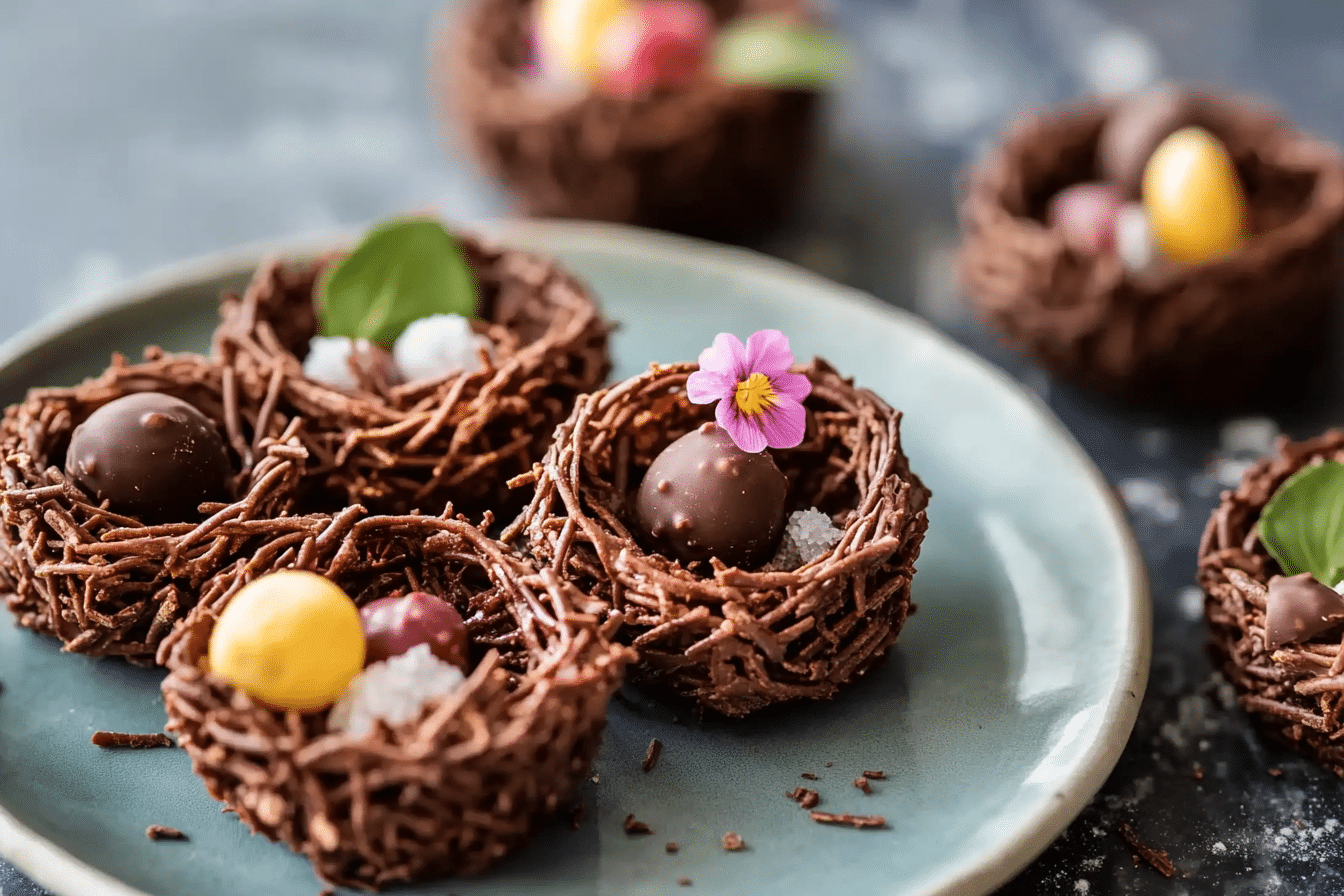 No-Bake Chocolate Bird Nests Recipe