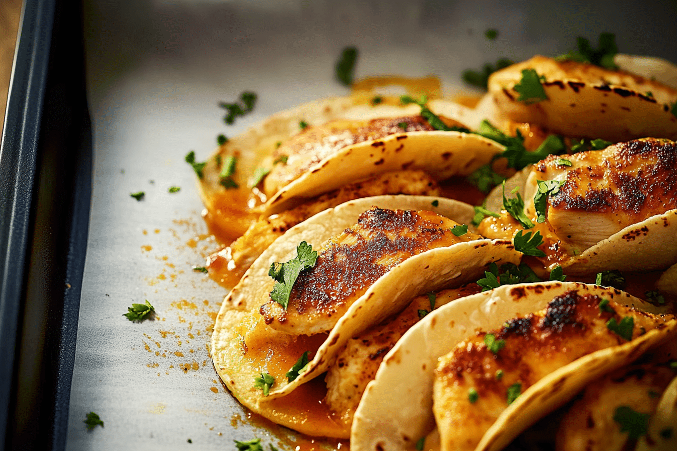 Mini Baked Chicken Tacos