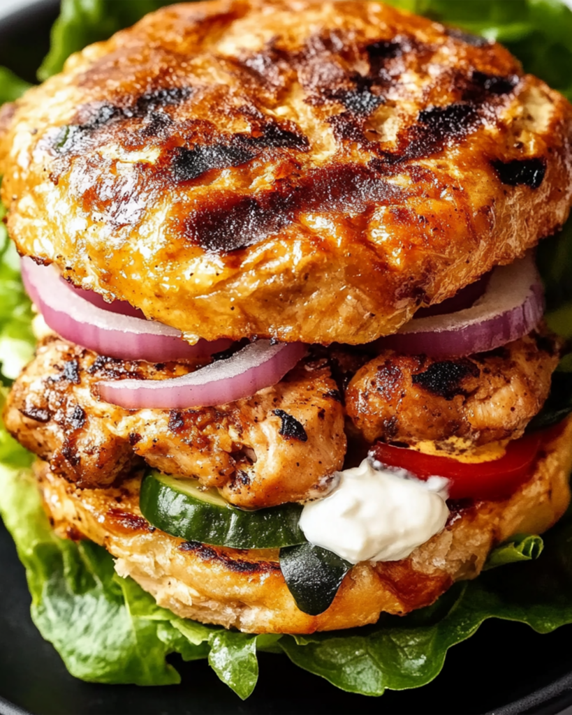 Greek Chicken Burgers