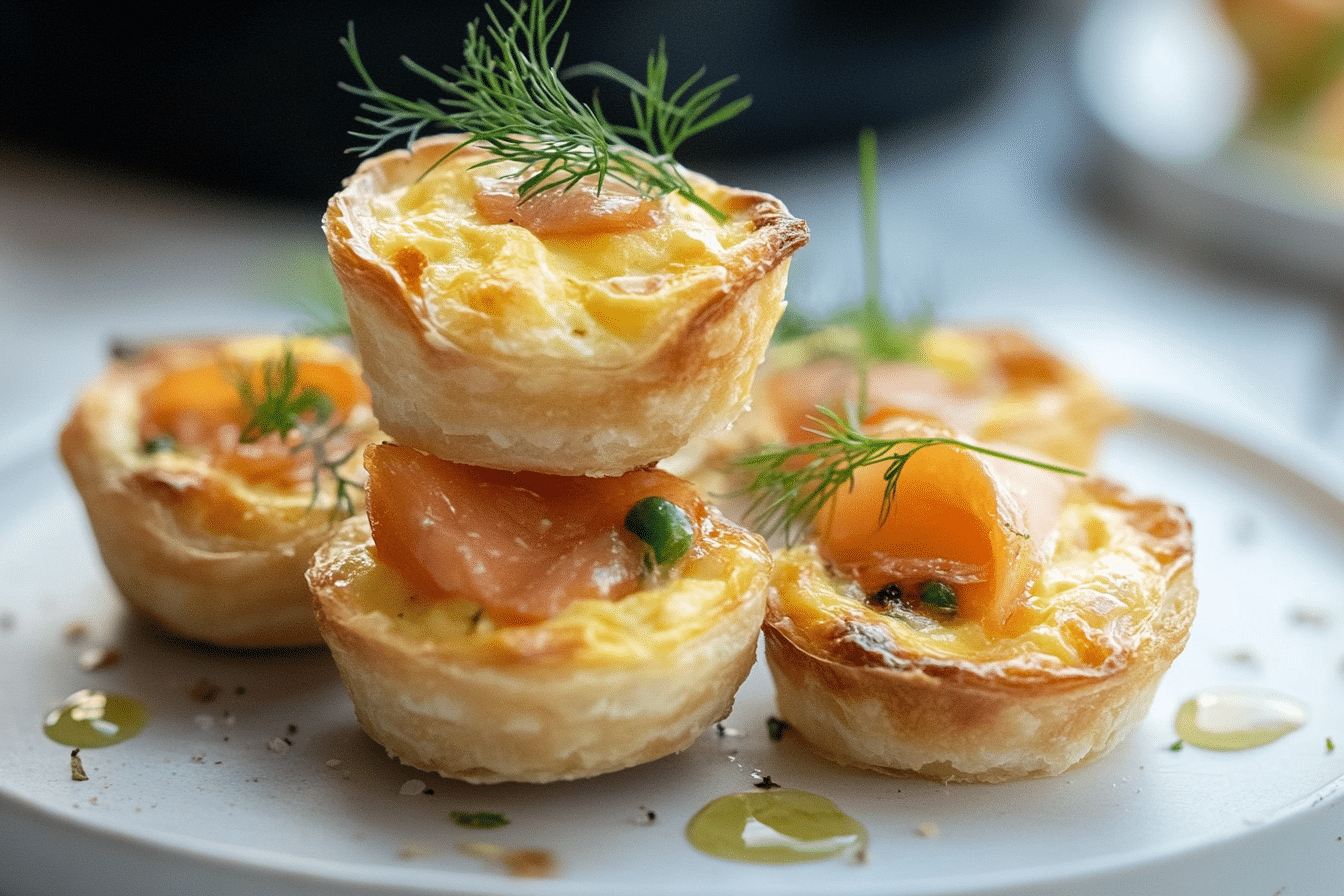 Mini Smoked Salmon Quiches
