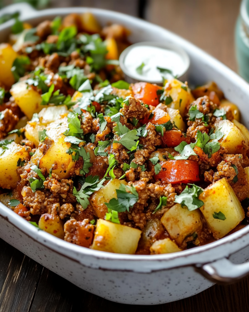 Spiced Meat & Potatoes